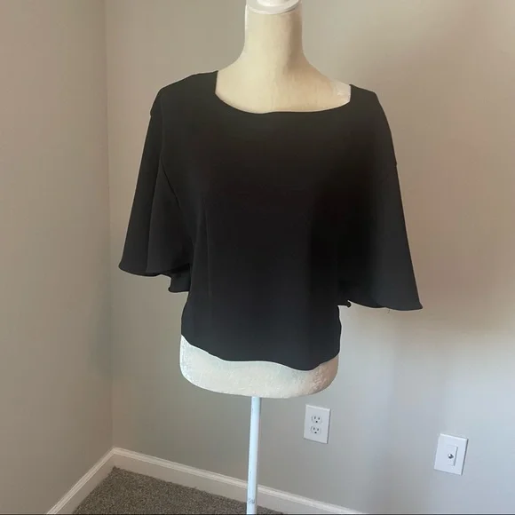 Black Anthropologie Knit blouse by  Eri + Ali. - Picture 3 of 6